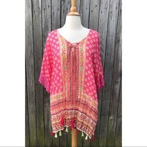 Kalypso 7 Annie Blouse Coral size L
